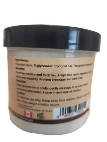 REVIV2GROW Organic Unrefined Coconut Oil ( 10.5 oz), natural hair care products , product of Canada. Sareya Beauty Supply store in Calgary Alberta Canada